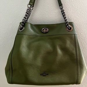 COACH Phoebe Sage Green Shoulder Bag - LIKE NEW